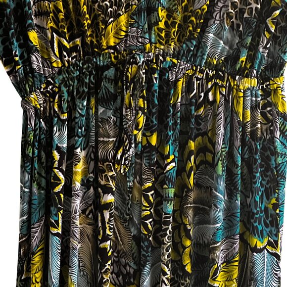 Womens Size L Casual Sleeveless Maxi Dress Plunging V-Neck Elastic Waist - Picture 6 of 8